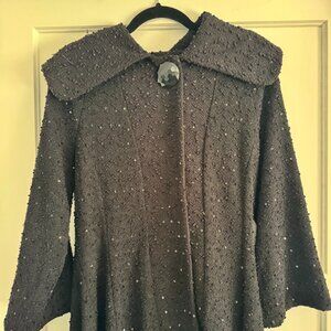 Joseph Ribkoff Black Sequin Coat